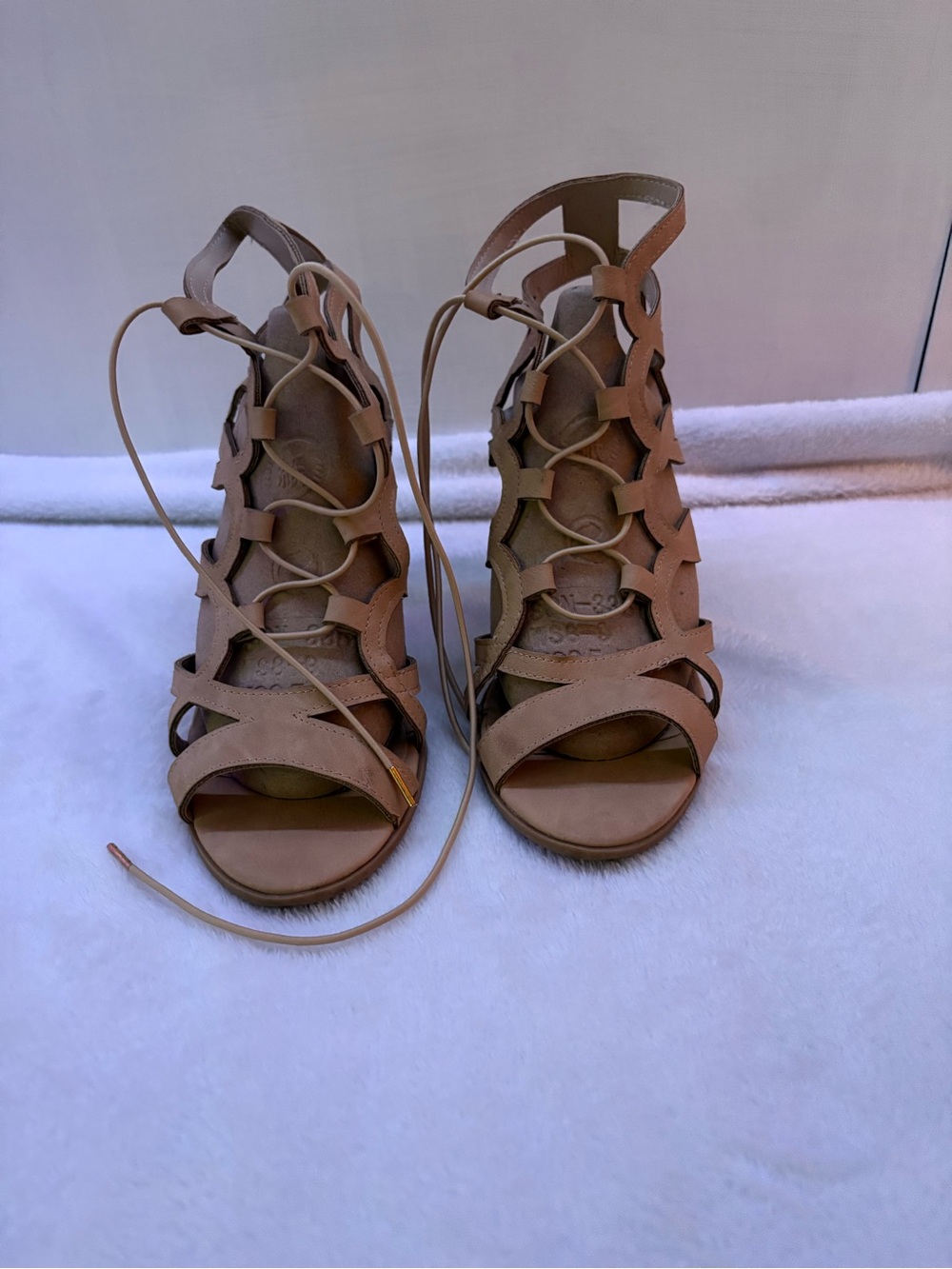 Tan Strapy Heels